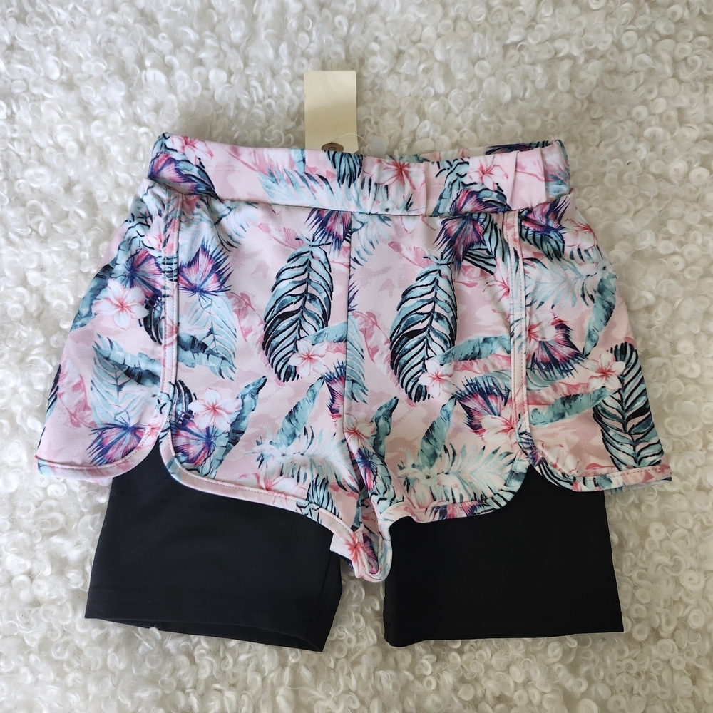 ⭐2 FOR $20 BNWT 8 Shorts Butterfly Print Stretchy Waistband Kid Girl